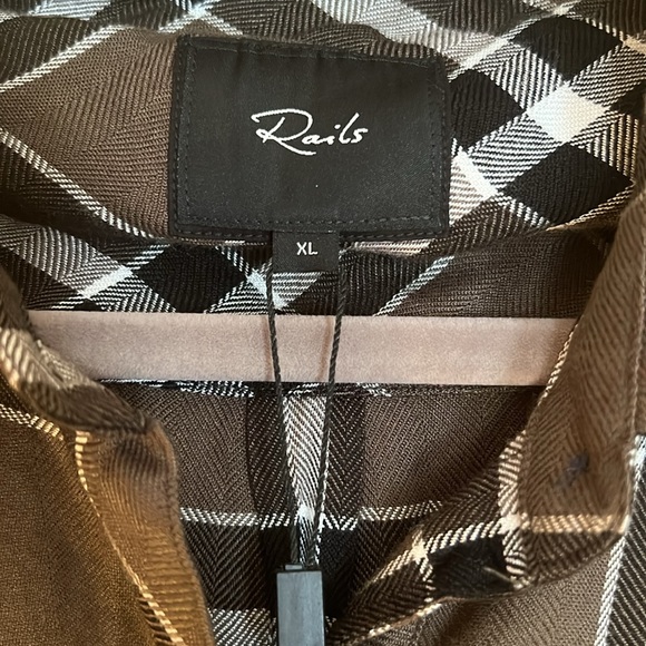 NWT Rails Hunter shirt in kalamata/black/white - Picture 3 of 8
